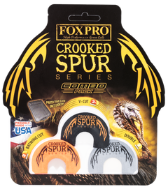 Foxpro Crooked Spur Combo Pack Diaphragm Turkey Call Double/3.5 Reed 3-Piece — view 2