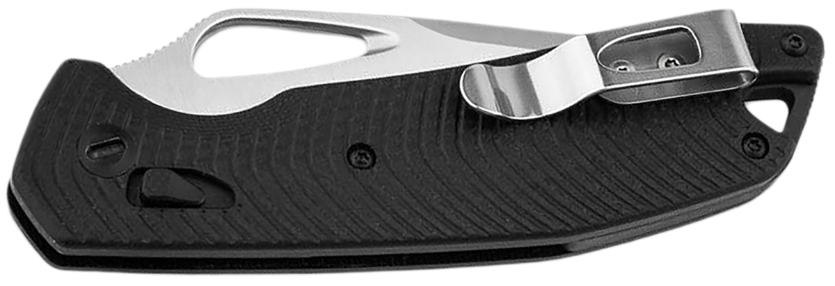 Boker DTK 2.99" MagnaCut Plain Edge Black GFN Crossbar Lock Folding Knife — view 2