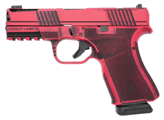 Black Rain Ordnance Frontline+ 9mm 4" 15+1 Semi-Auto Pistol - Firehouse Red Battleworn — view 2