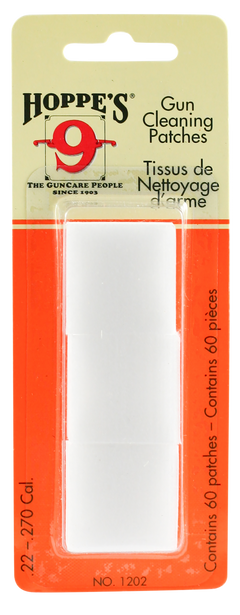 Hoppes 1202 Gun Cleaning Patches #2 .22-.270 Cal Synthetic 60-Pack — view 2