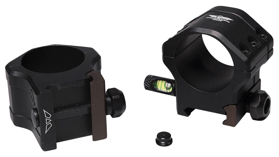 Christensen Arms Tactical PRSR-HD 34mm Medium Scope Rings - Black Anodized — view 2