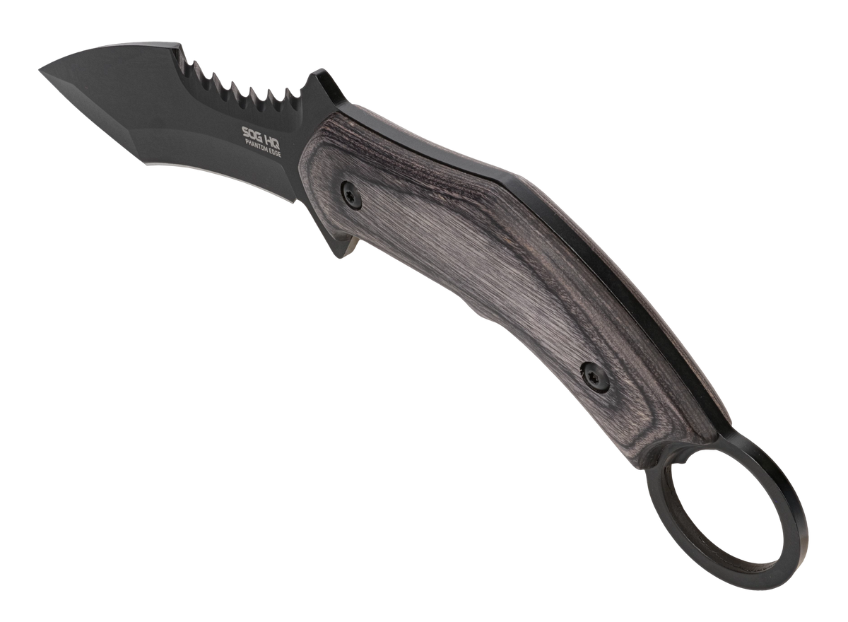 S.O.G Phantom Edge Karambit HQ 4.75" Fixed Blade 3Cr13 Tanto Plain Edge — view 2