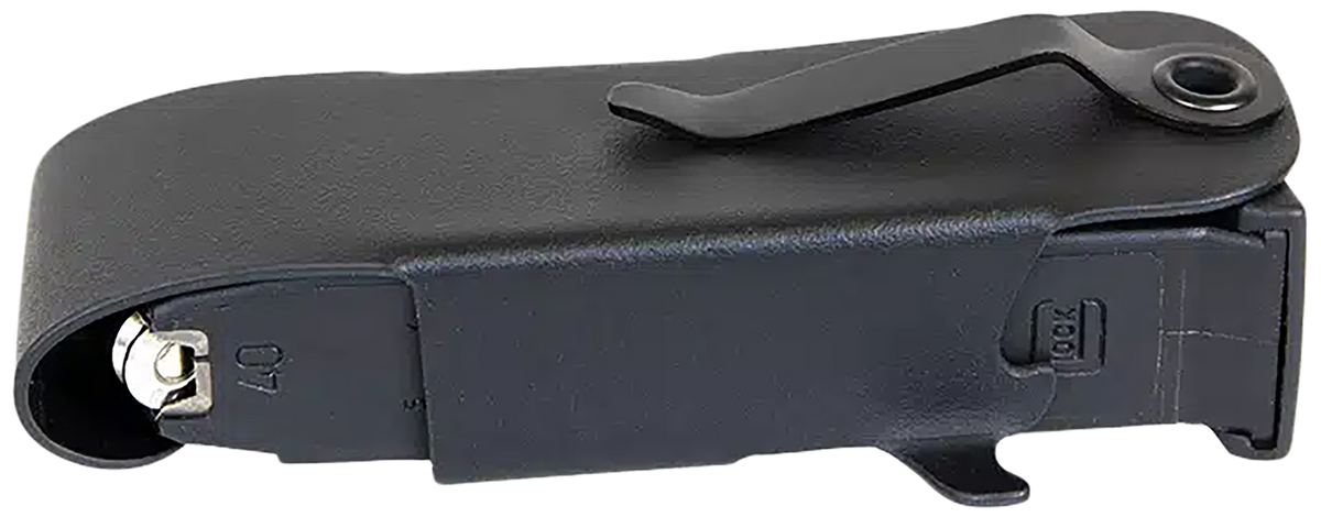 1791 Gunleather Snagmag Single Black Leather Belt-Clip 10-Rd 9mm Luger Glock 43X/48 - Right Hand — view 2
