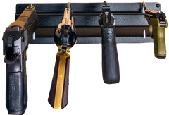 Berry's 52672 Gun Safe Pistol Rack Black Holds 4 Pistols — view 2