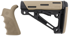 Hogue 15356 OverMolded Collapsible Buttstock & Beavertail Grip Kit - AR-15/M16 Mil-Spec Flat Dark Earth — view 2