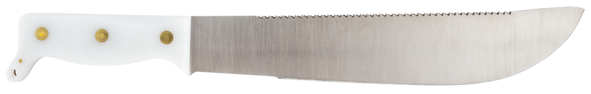 Case Astronaut M-1 Commemorative 11.75" Fixed Machete Plain/Saw High Carbon Steel White Synthetic Handle — view 2