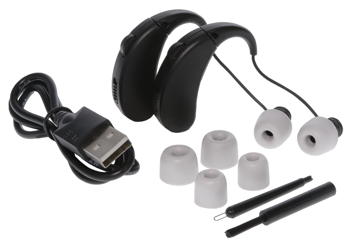 Walkers Game Ear Ultra Ear BTE 22 dB Behind-the-Ear Rechargeable Hearing Enhancer 2 Pack — view 2