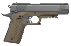 Recover Tactical CC3H-02 Standard Frame 1911 Polymer Grip & Rail System - Tan — view 2