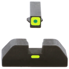 Ameriglo GL614 CAP Night Sight Set for Glock - Green Tritium LumiGreen Outline Front / LumiGreen Bar Rear — view 2