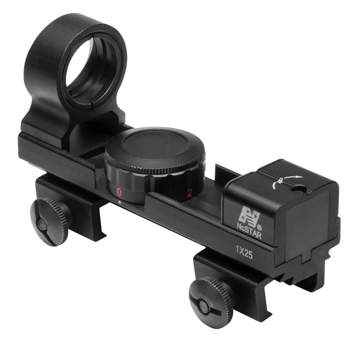 NcStar DAB 1x 25mm Red & Green Dot Reflex Sight - Black Hardcoat Anodized — view 2