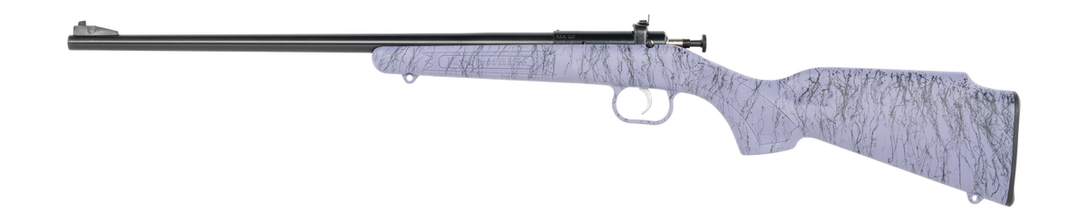 Crickett KSA2345 My First Rifle Gen2 22 LR 16.10" 1-Rd Bolt Action Rifle - Purple w/Black Webbing Synthetic Stock — view 2