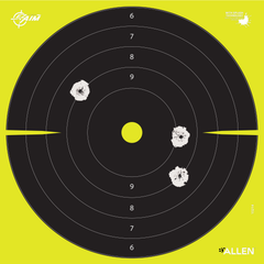 Allen EZ Aim Splash Bullseye Hanging Paper Target 12"x12" Black/Chartreuse 30-Pack — view 2