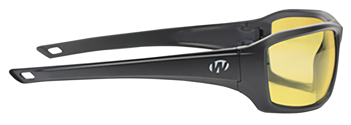 Walkers Game Ear IKON Forge Ballistic Eyewear Amber Lens Matte Black Frame — view 2