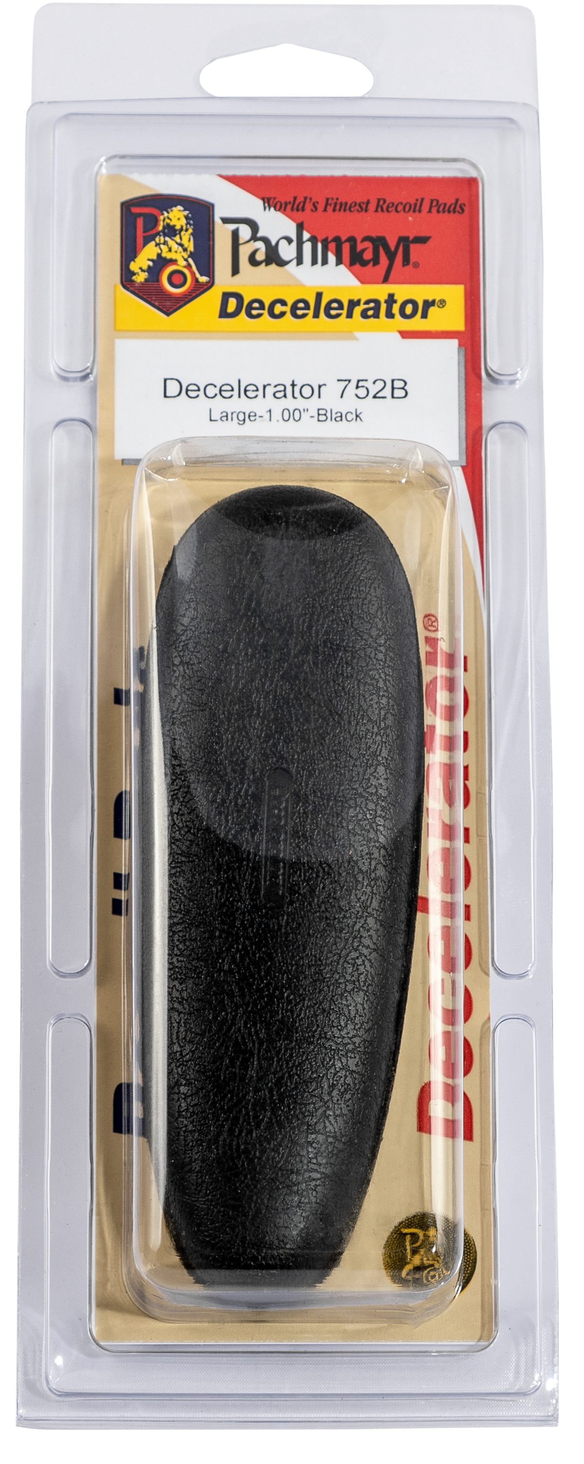 Pachmayr Decelerator Old English Black Large Rubber Recoil Pad for Shotgun — view 2