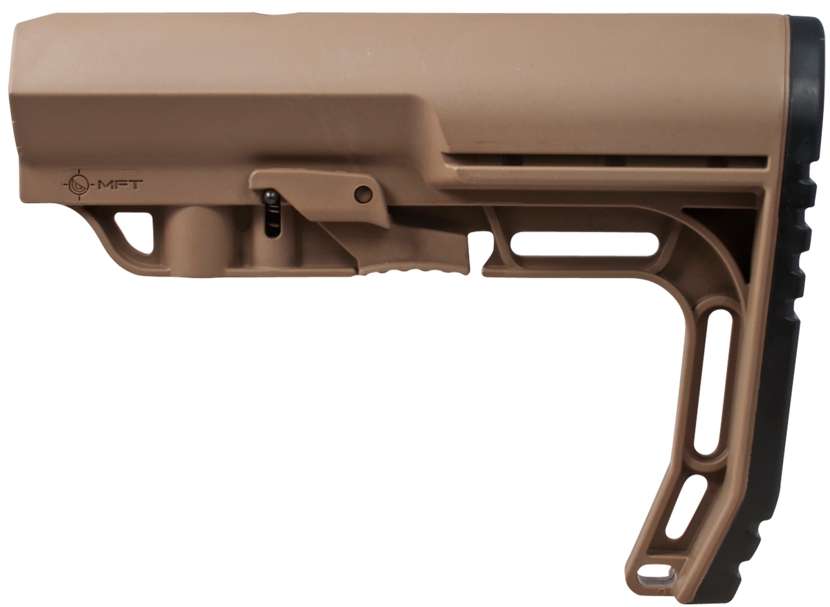Mission First Tactical BMSSDE Battlelink Minimalist Stock Collapsible Scorched Dark Earth Synthetic for AR-15/M16/M4 - Commercial Tube (Not Included) — view 2