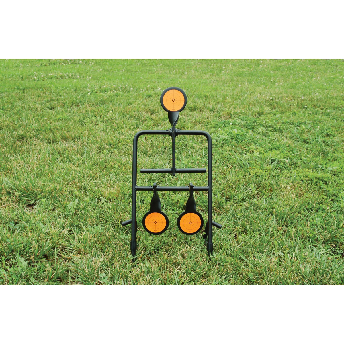 Caldwell 1071002 Resetting Handgun Steel Target 3.5" AR500 Black/Orange — view 2