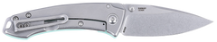 Columbia River CRKT 2522B Tuna Compact 2.73" Folding Plain Stonewashed 14C28N Steel G10/SS Handle — view 2
