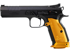 CZ TS 2 9mm Luger 5.28" 20+1 Semi-Auto Pistol - Orange Aluminum Grips — view 2