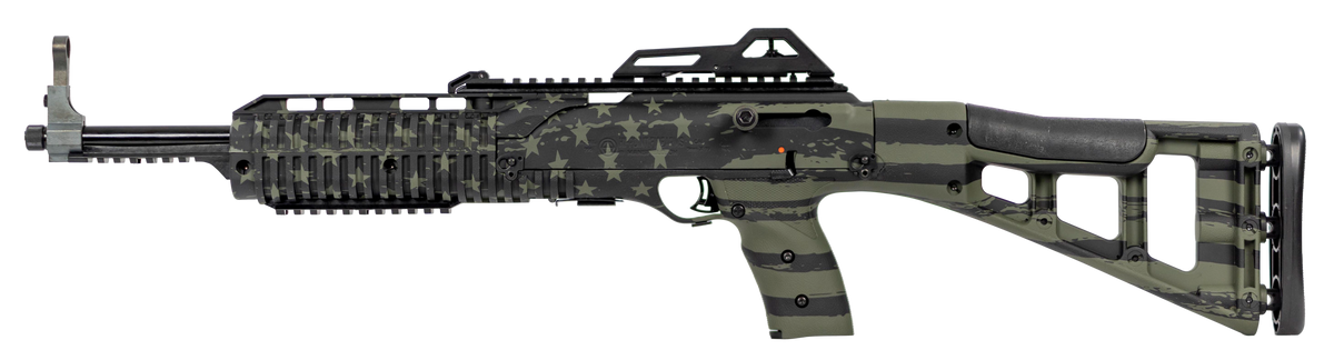 Hi-Point 995TS Carbine 9mm Luger 16.5" 10+1 Semi-Auto Rifle - OD Green American Flag — view 2