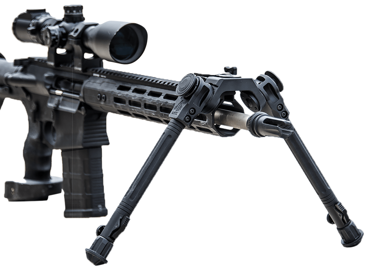 Leapers UTG Over Bore Bipod 7.30-11.40" Picatinny Aluminum/Steel Black Anodized — view 2
