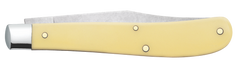 Case Slimline Trapper 3.25" Clip Point Folding Knife - Yellow Synthetic Handle — view 2