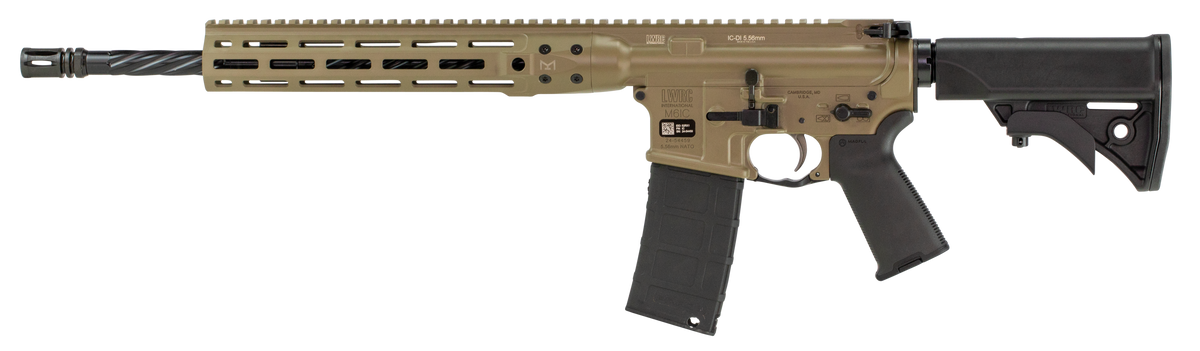 LWRC Individual Carbine DI 5.56x45mm NATO 16.1" 30+1 Semi-Auto Rifle - FDE — view 2