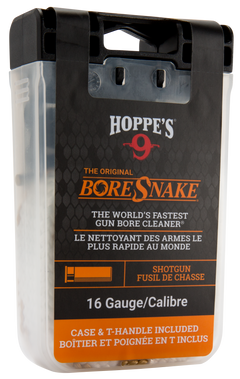 Hoppes BoreSnake Den 16 Gauge Shotgun Bore Cleaner Rope - Bronze Bristle — view 2