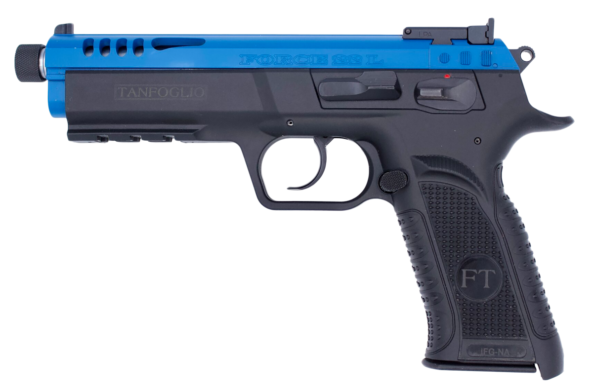 Tanfoglio Force Tactical 22 LR 4.40" 10+1 DA/SA Semi-Auto Pistol — view 2