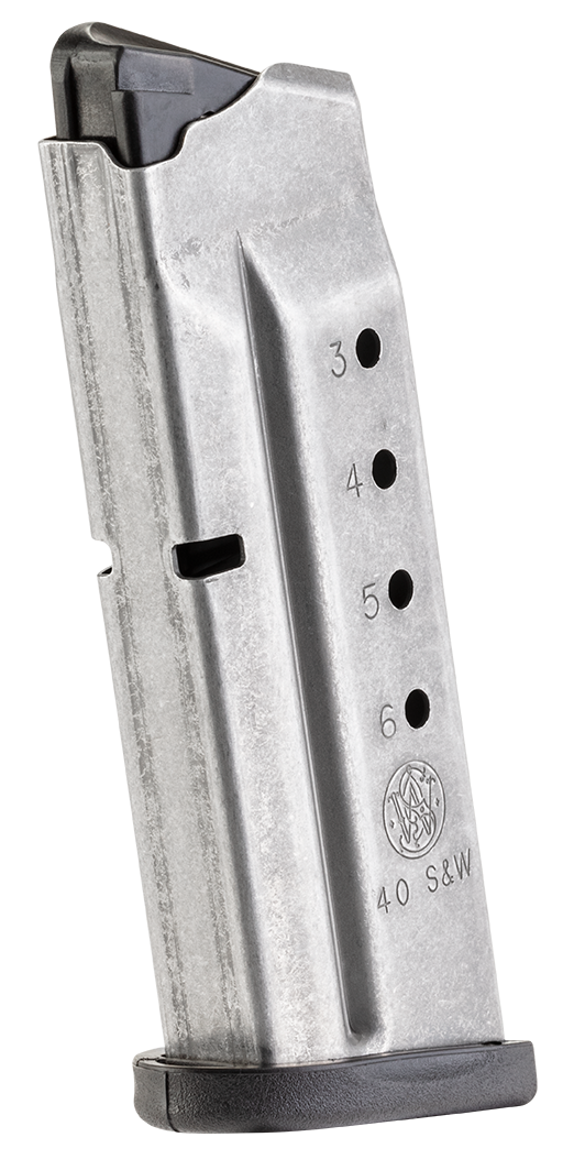 Smith & Wesson M&P Shield 40 S&W 6-Rd Stainless Steel Magazine — view 2