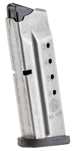 Smith & Wesson M&P Shield 40 S&W 6-Rd Stainless Steel Magazine — view 2