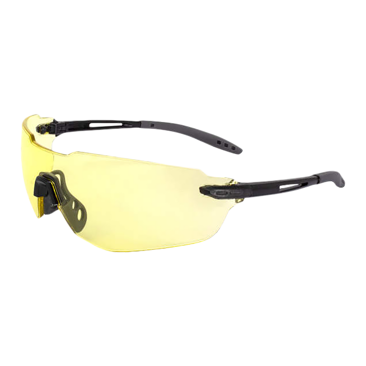 Radians Oblivion OBV0140CS Amber Lens Black Frame Safety Glasses — view 2