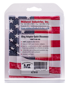 Midwest Industries MCTAR-08 QD Front Sling Adapter - Black 6061 Aluminum — view 2