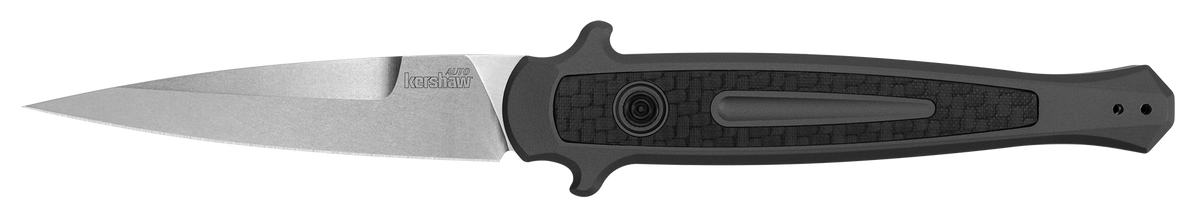 Kershaw Launch 8 3.5" Spear Point Plain Stonewashed CPM-154 Automatic Folding Knife — view 2