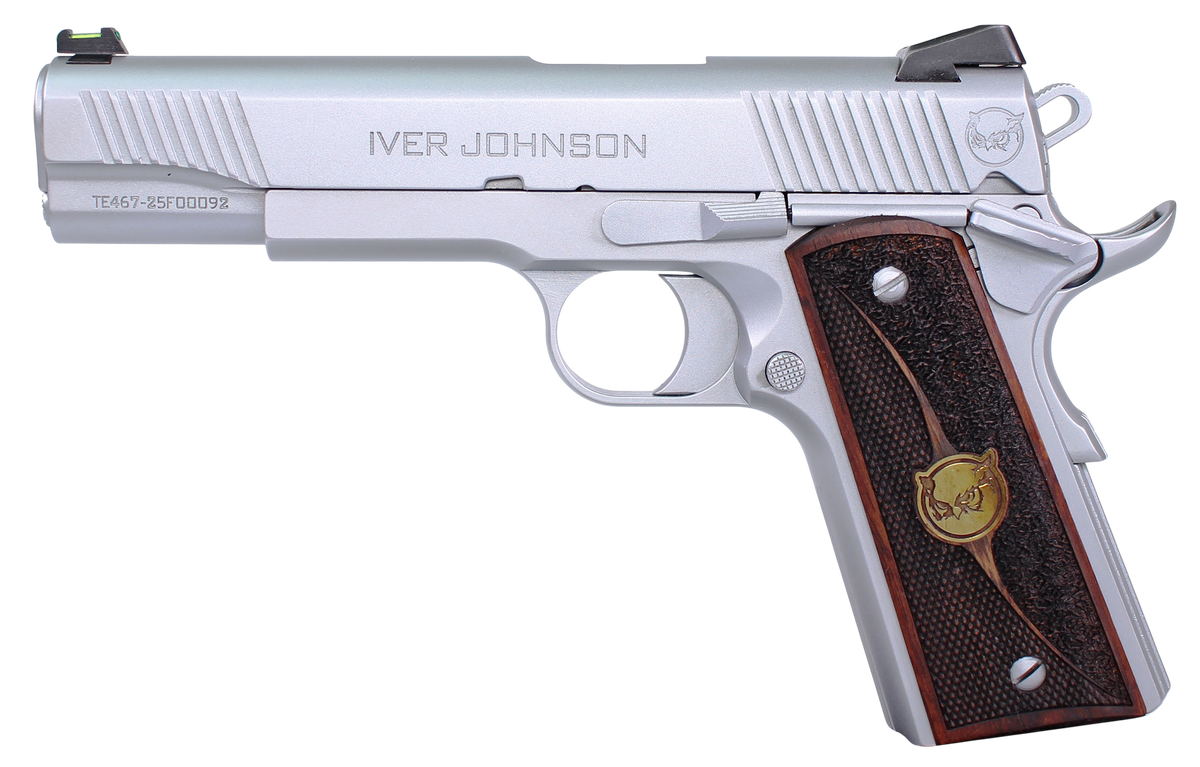 Iver Johnson Arms Eagle Gen2 HC Government 45 ACP 5" 8+1 Semi-Auto Pistol - Satin Hard Chrome — view 2