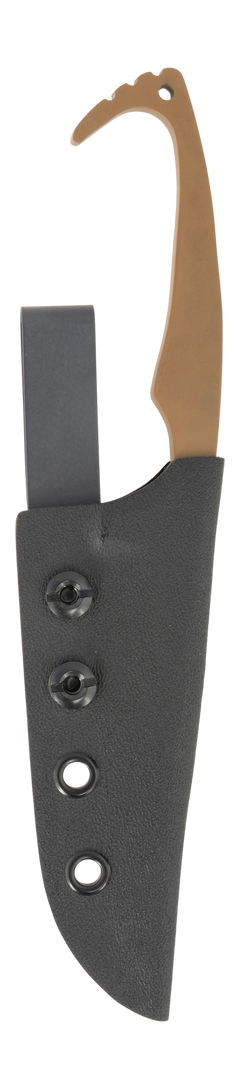 Stroup Knives MK2S Slim Fixed Blade 4" 1095 High Carbon Drop Point - Cerakote Black / FDE G10 Handle — view 2
