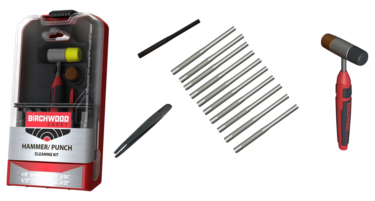 Birchwood Casey AR-15 Hammer & Punch Kit 19-Piece with Case Black/Red — view 2