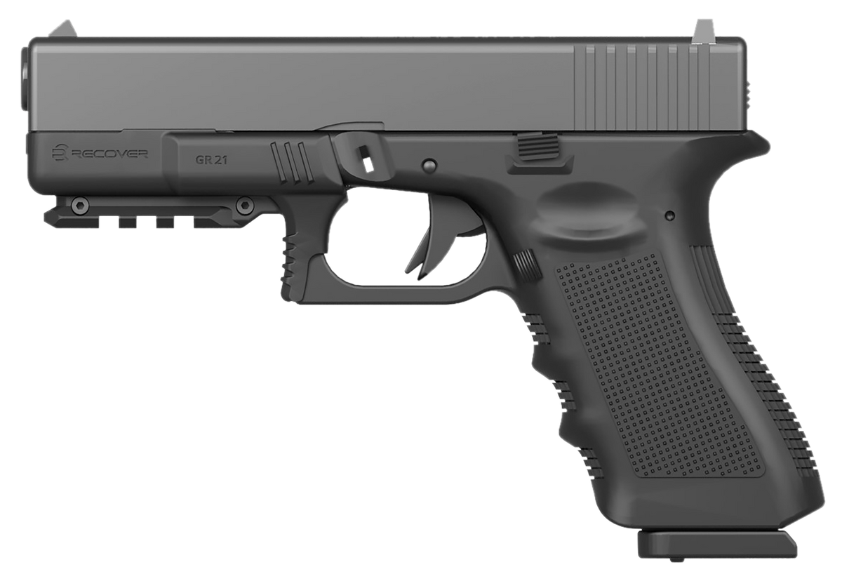 Recover Innovations GR2101 Rail Adapter for Glock 20 & 21 Gen 1/2 - Black Polymer — view 2