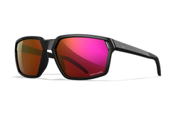 Wiley X Sierra M/L Red Mirror Lens Polycarbonate Gloss Black Frame Safety Glasses — view 2