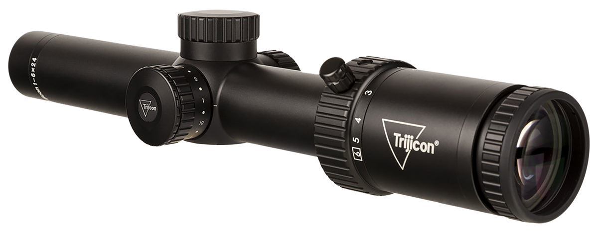 Trijicon Credo HX 1-6x24mm 30mm Tube LED Illuminated Red MOA Segmented Circle FFP Riflescope - Satin Black — view 2