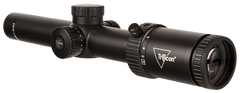 Trijicon Credo HX 1-6x24mm 30mm Tube LED Illuminated Red MOA Segmented Circle FFP Riflescope - Satin Black — view 2