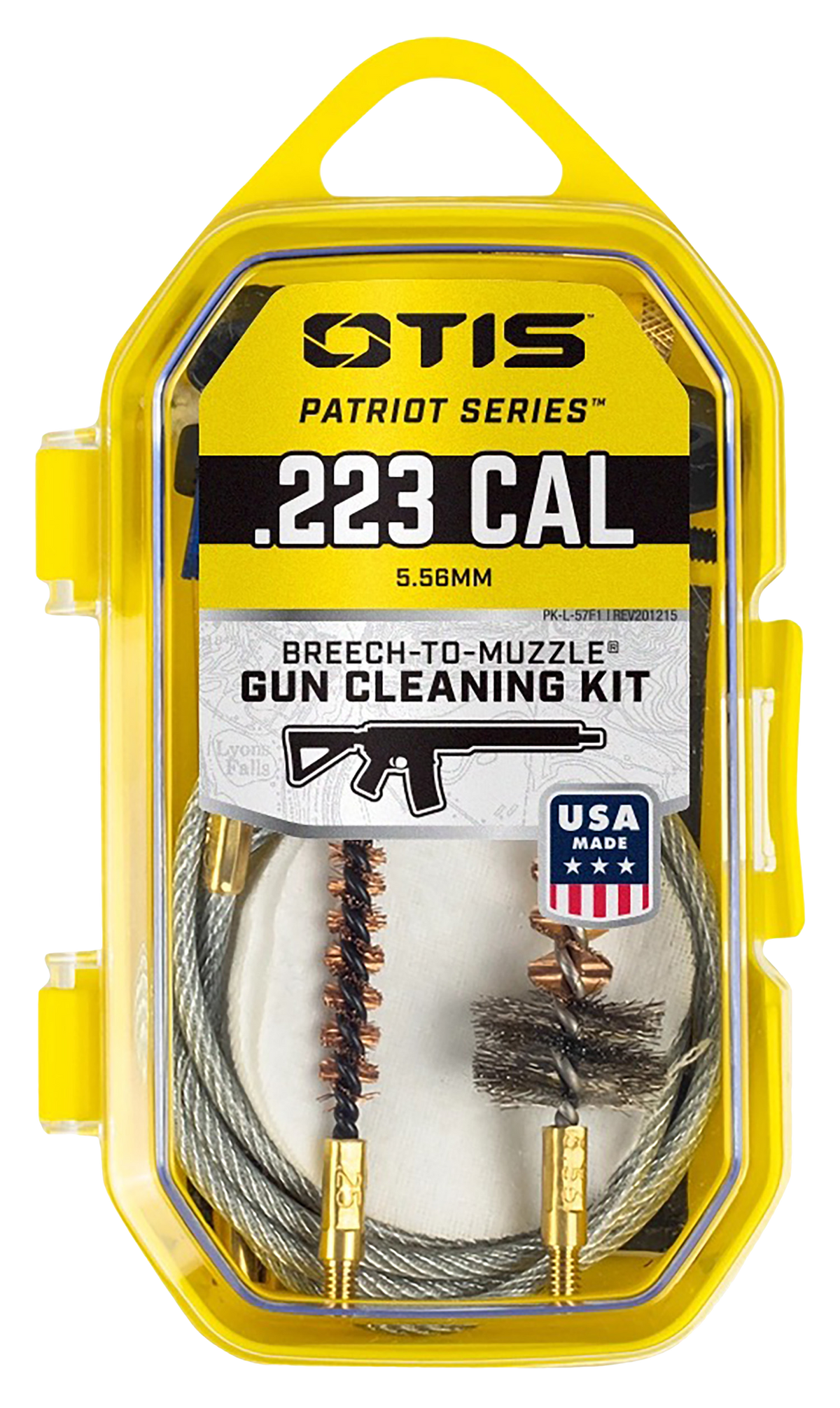 Otis Patriot .223 Rem/5.56 NATO 15-Piece Rifle Cleaning Kit - Yellow Plastic Box — view 2