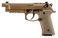 Beretta M9A4 9mm Luger 5.10" Threaded Barrel 10+1 DA/SA Semi-Auto Pistol - FDE Cerakote — view 2