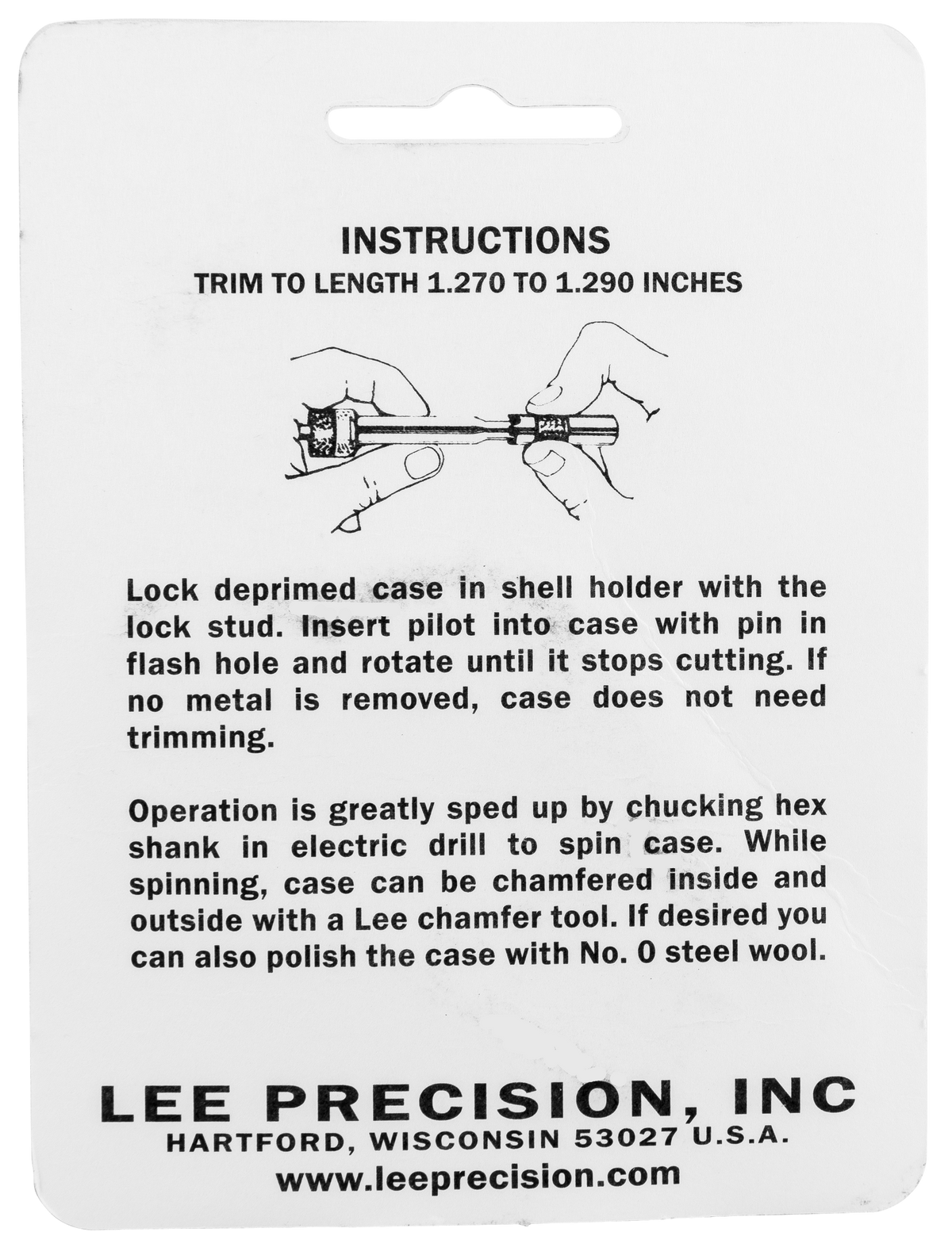 Lee Precision 90158 Case Length Gauge 357 Mag w/ Shell Holder — view 2