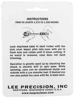 Lee Precision 90158 Case Length Gauge 357 Mag w/ Shell Holder — view 2