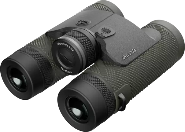 Burris Signature LRF 10x42mm Rangefinding Binoculars - Gray/Green Rubber Armor — view 2