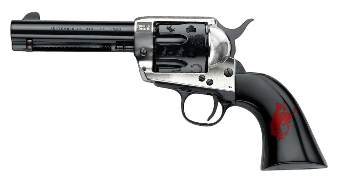 Pietta 1873 Great Western II Pendleton Round-Up 357 Mag 4.75" 6-Shot SAO Revolver — view 2