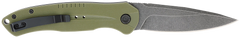 CobraTec Knives Diablo 3.5" Folding Automatic D2 Steel Black Stonewashed Blade OD Green G10 — view 2