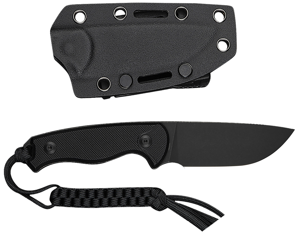 Civivi Knives Timberbark 3.2" Fixed Drop Point Plain 14C28N Steel - Black G10 Handle — view 2