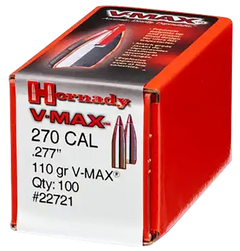 Hornady V-Max 6.8mm .277 110gr Polymer Tip Rifle Bullets - 100 Per Box — view 2