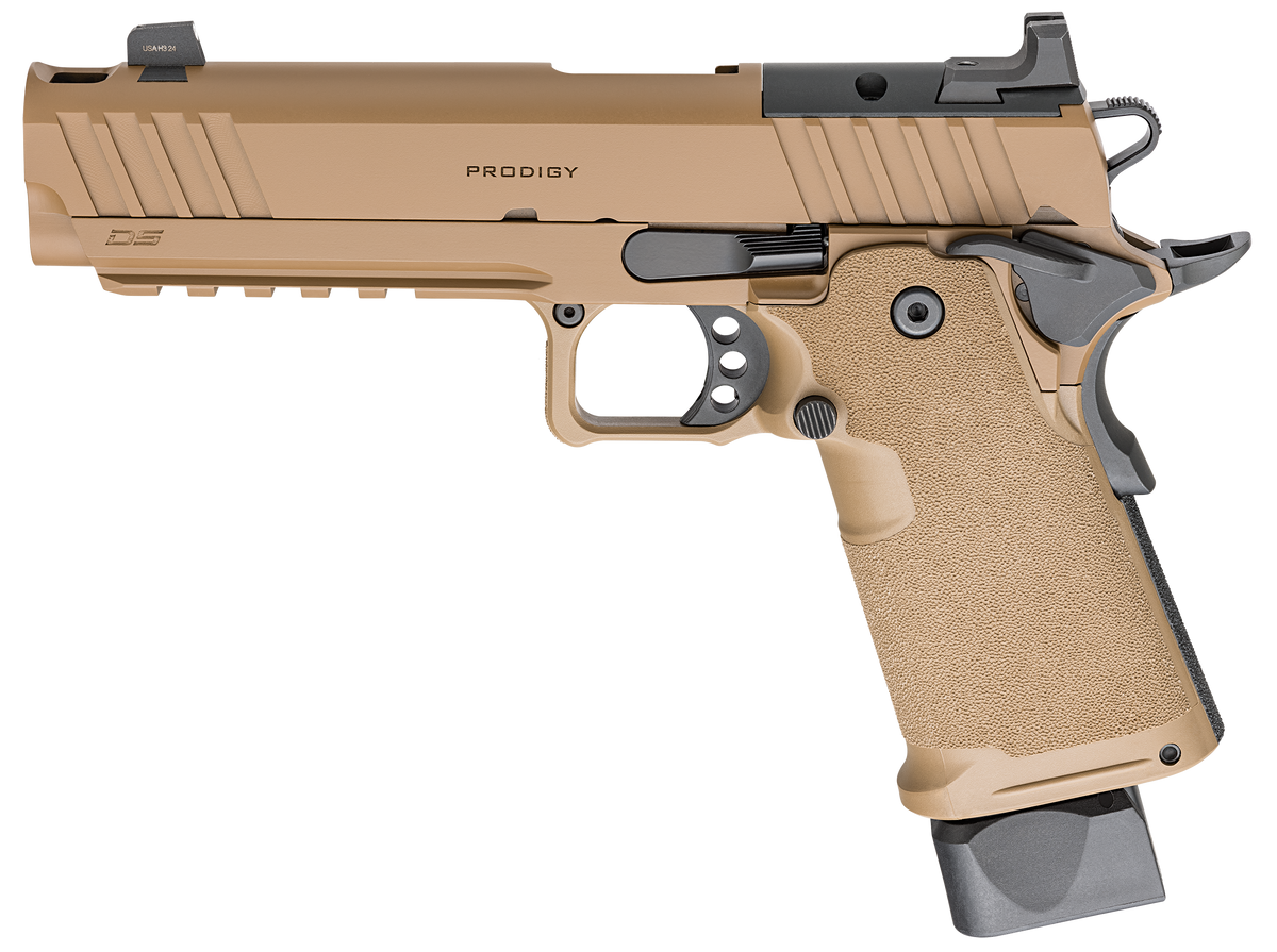 Springfield Armory 1911 DS Prodigy Comp AOS 9mm Luger 5" 20+1 Semi-Auto Pistol - Coyote Brown Cerakote — view 2